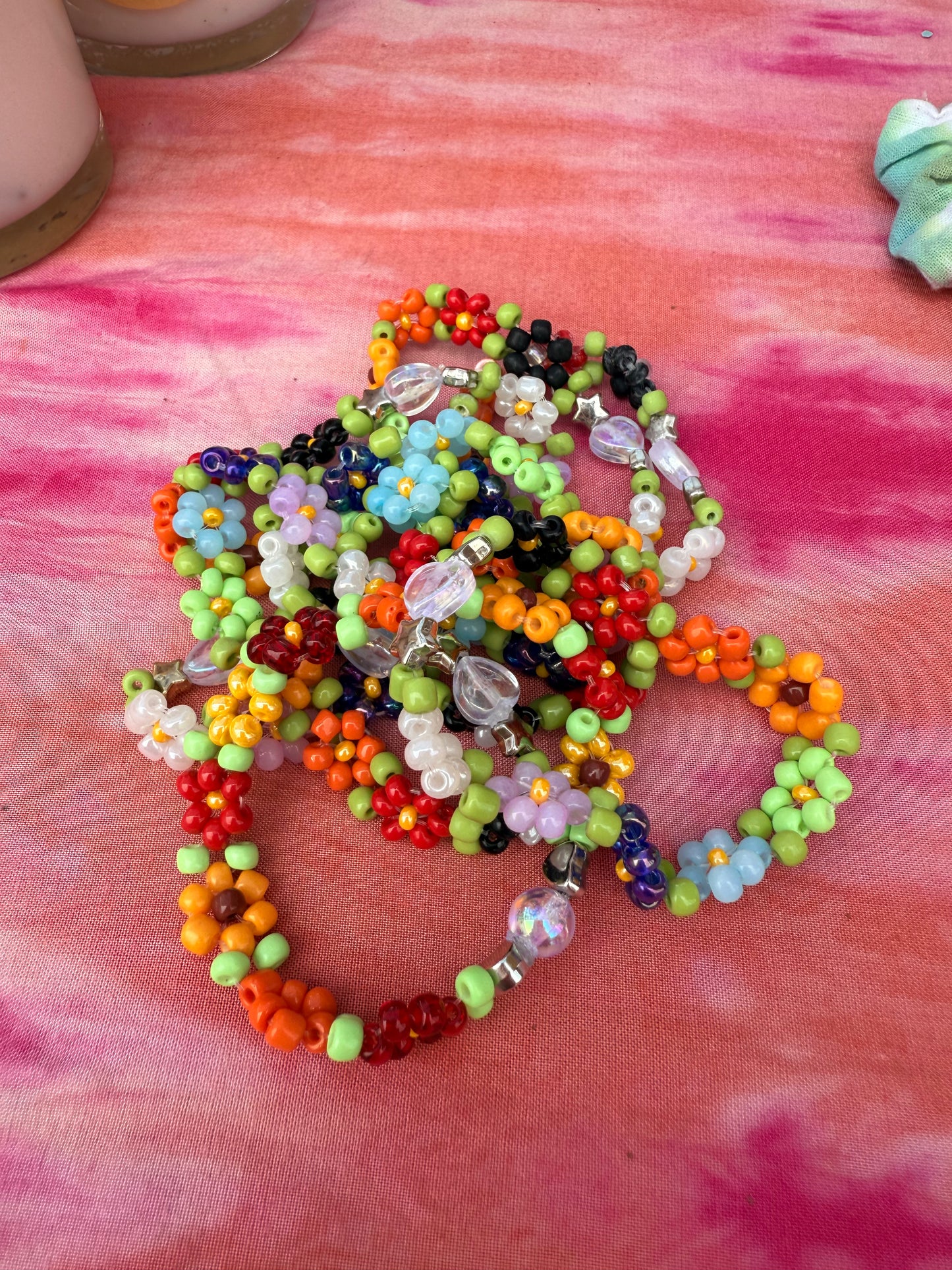 “Sacred Rainbow” Seed Bead Bracelet
