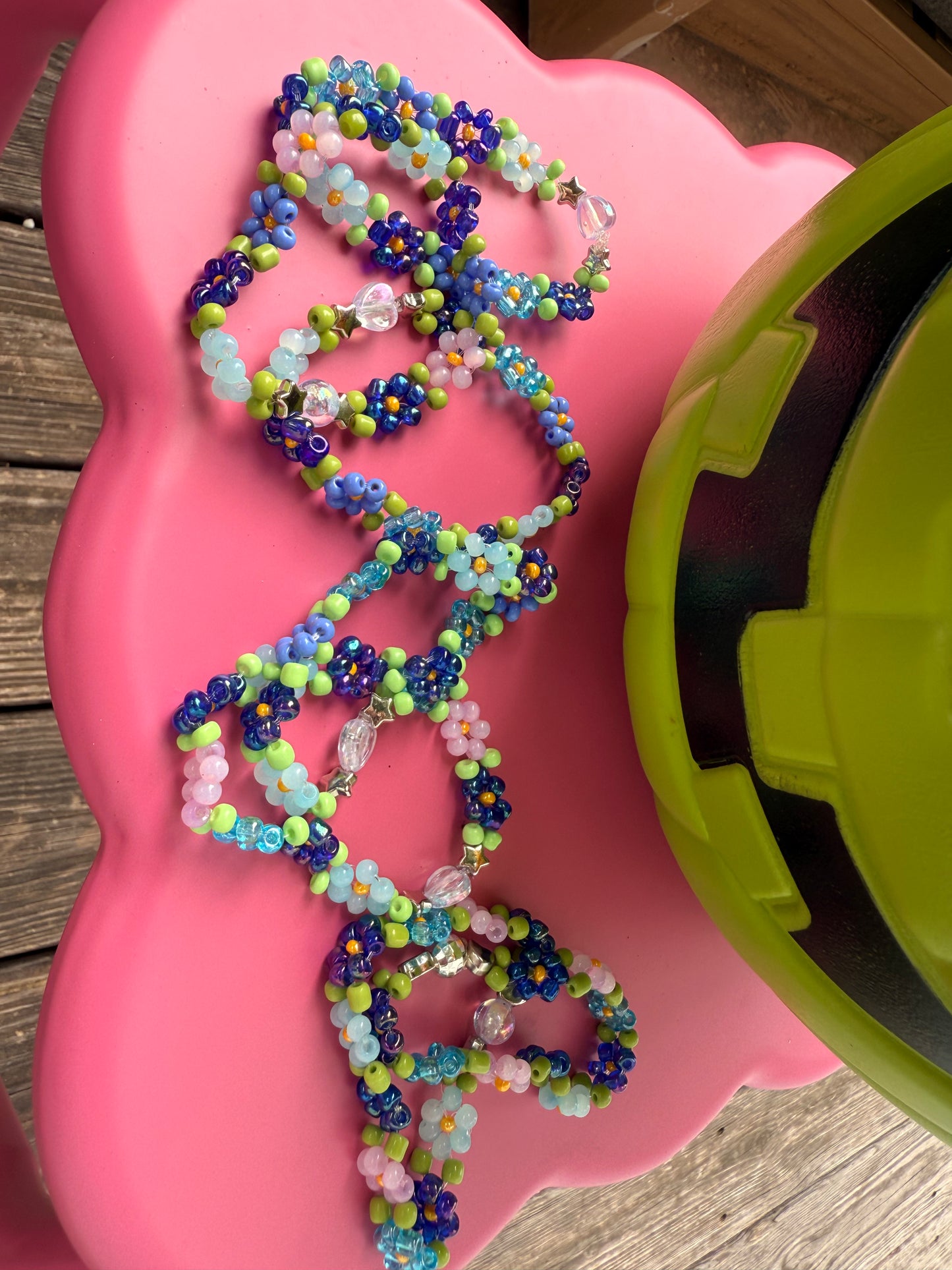 “Garden of Calm” Seed Bead Bracelet