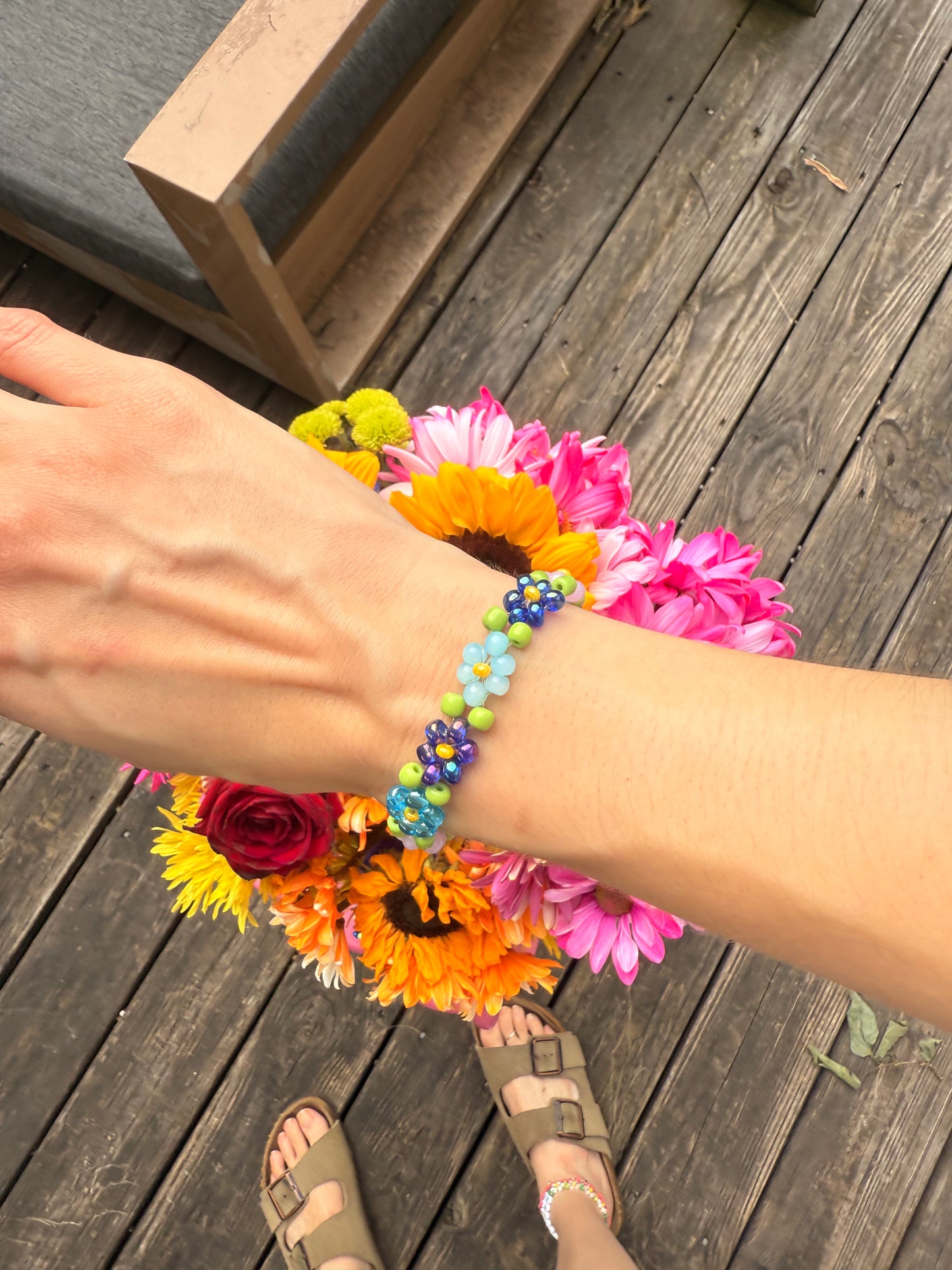 “Garden of Calm” Seed Bead Bracelet