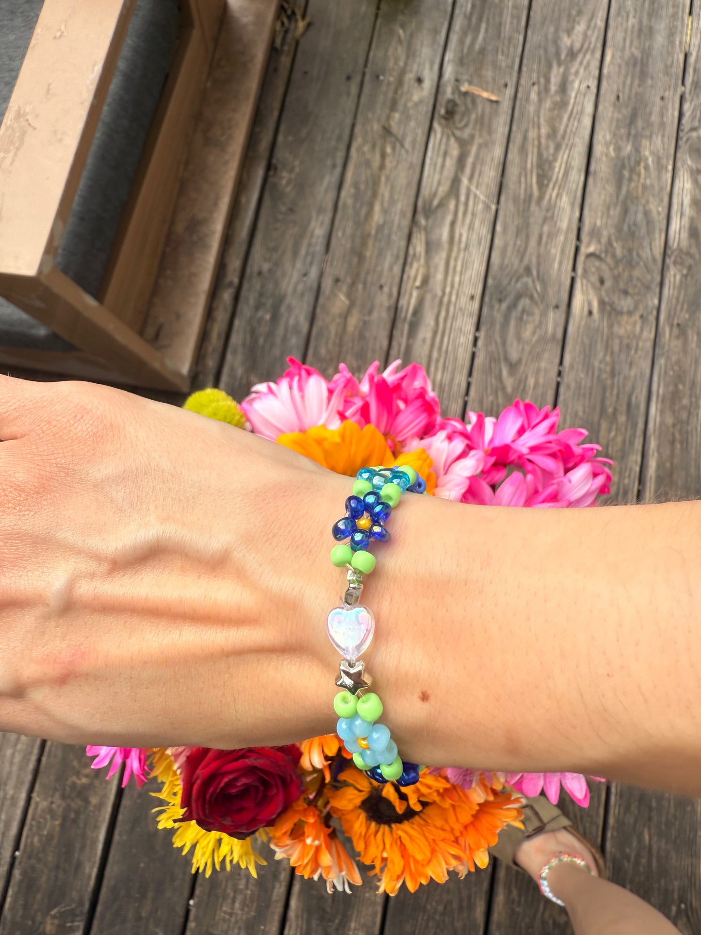 “Garden of Calm” Seed Bead Bracelet