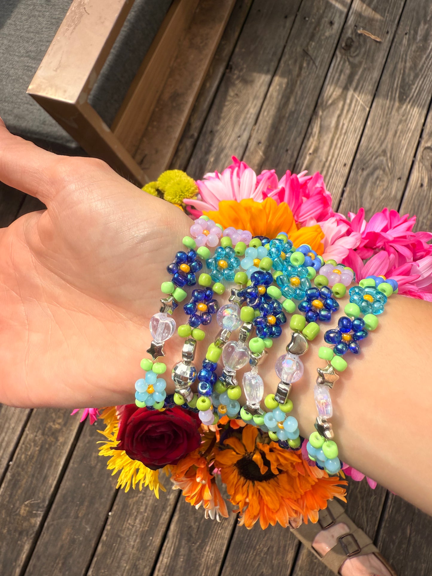 “Garden of Calm” Seed Bead Bracelet
