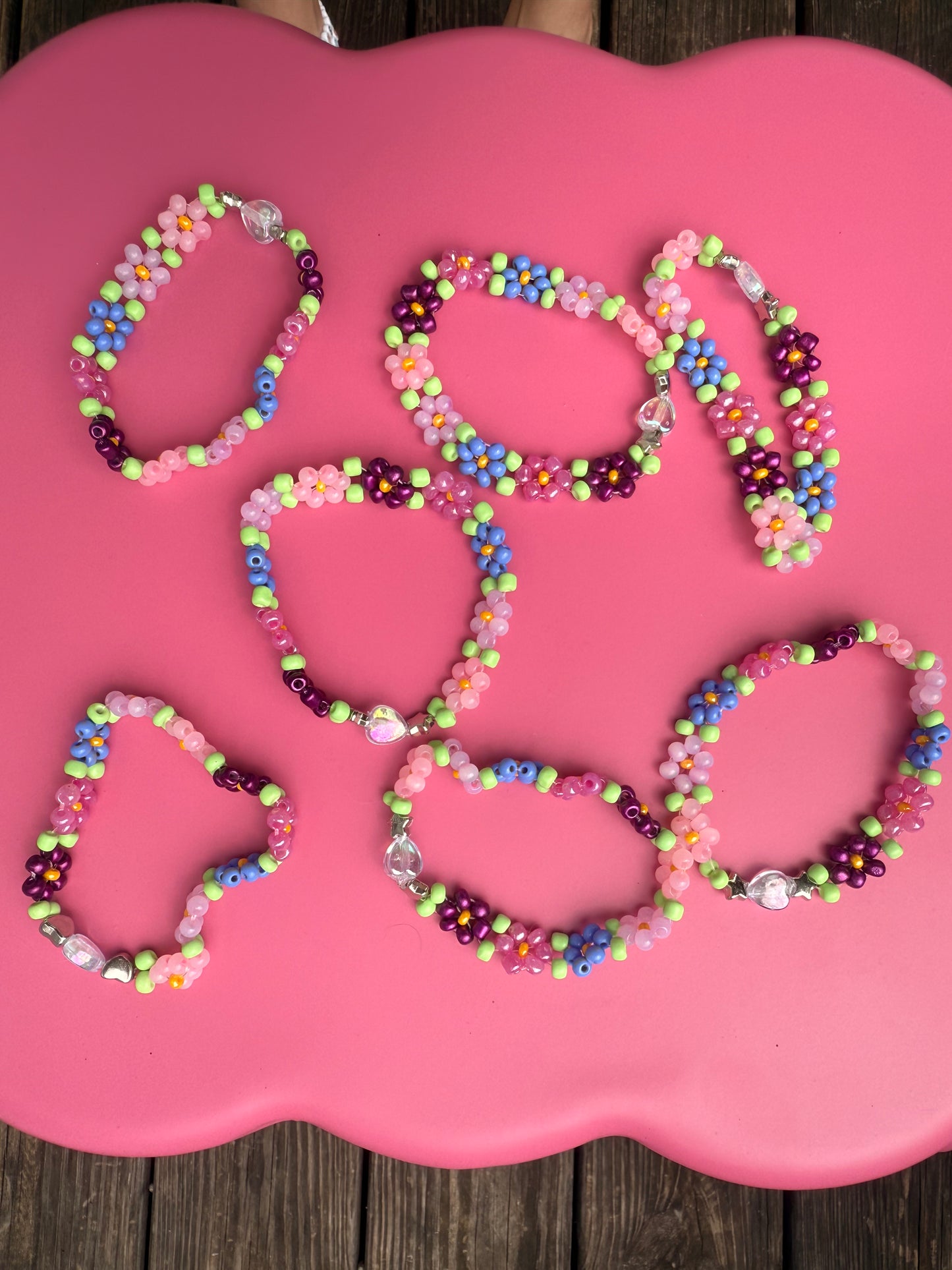 “Petals of Self-Love” Seed Bead Bracelet