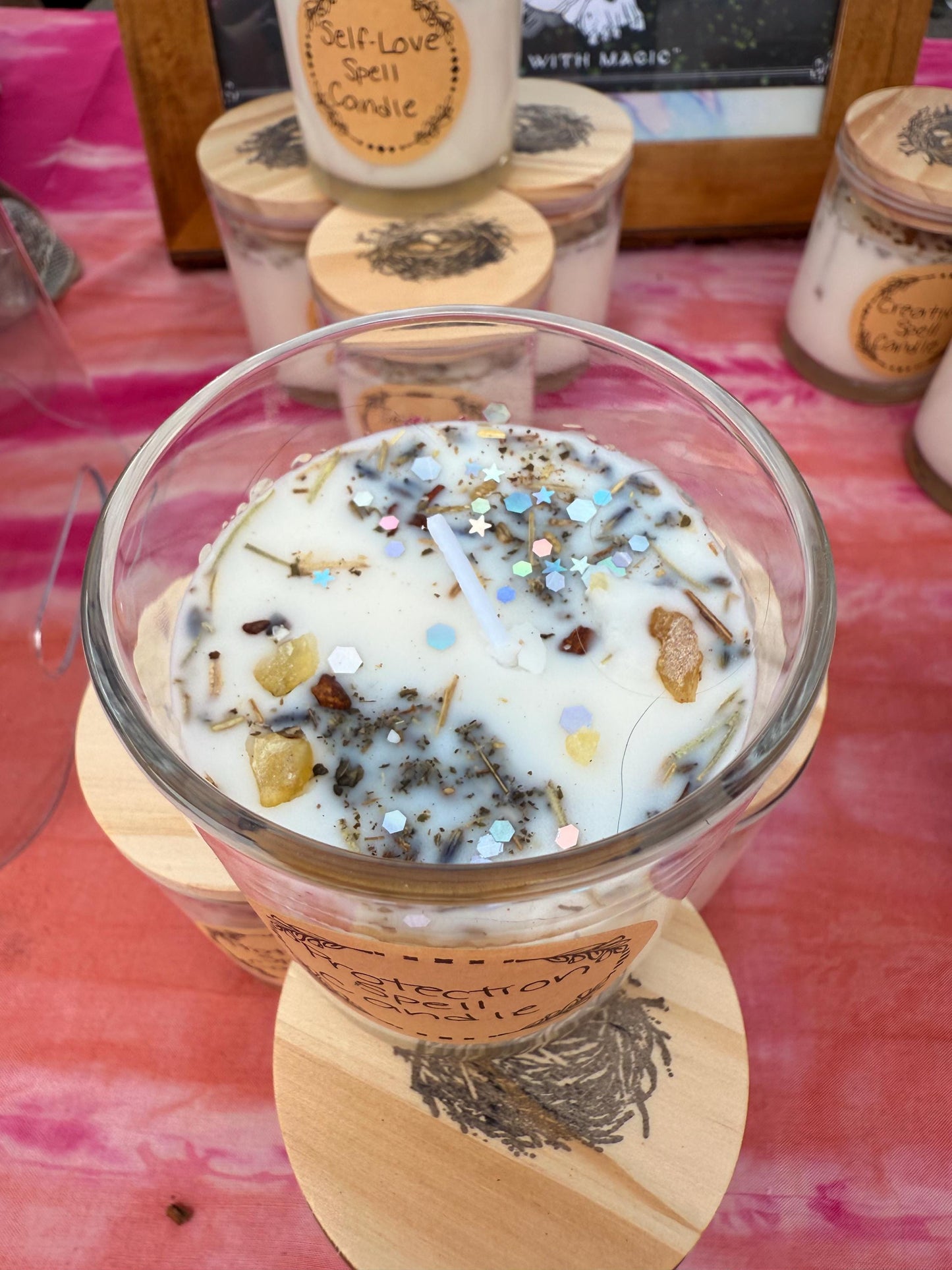 Handmade Magical Protection Spell Candle
