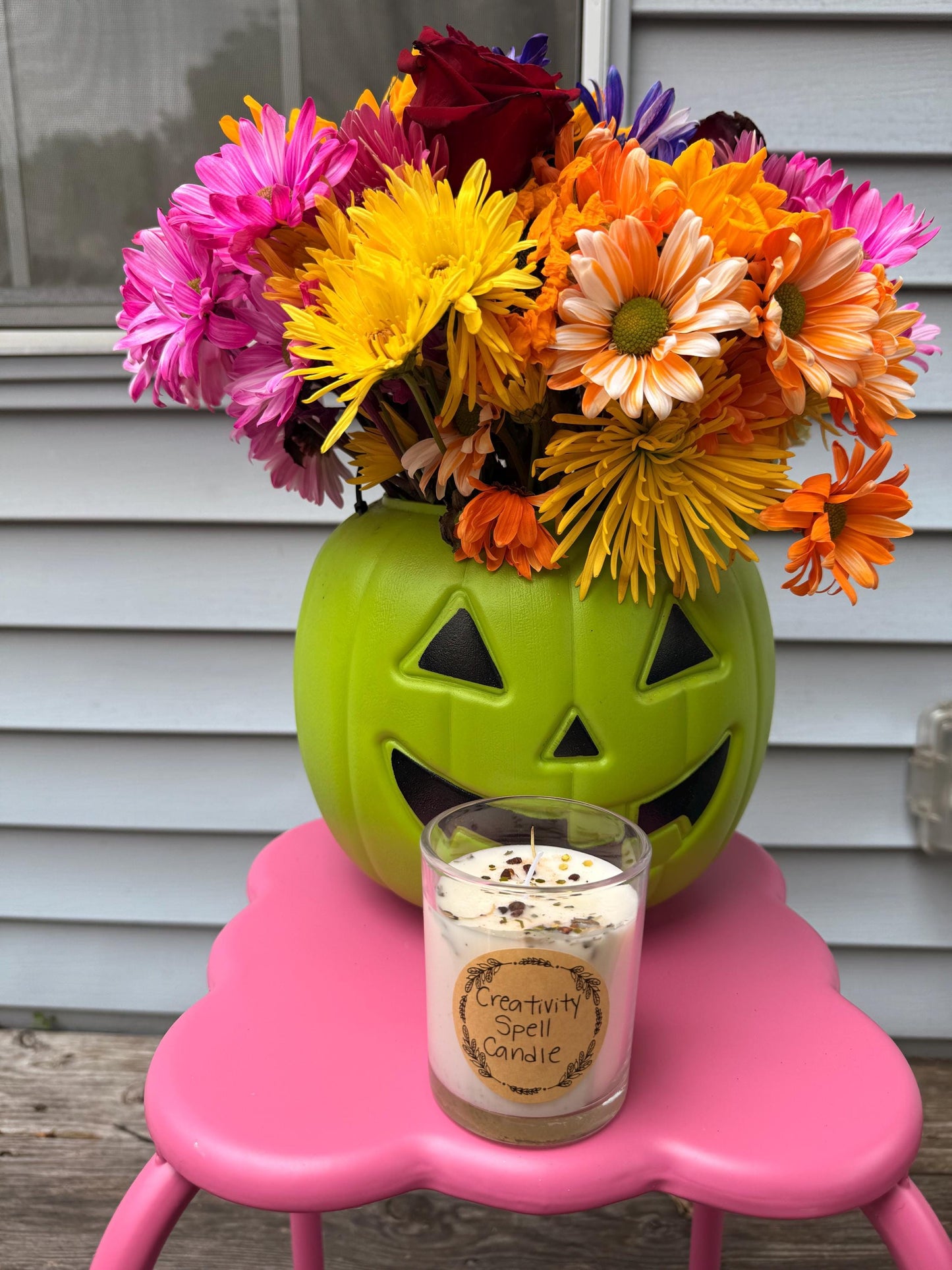 Handmade Magical Creativity Spell Candle