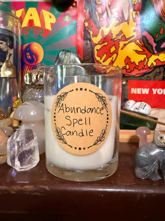 Handmade Magical Abundance Spell Candle