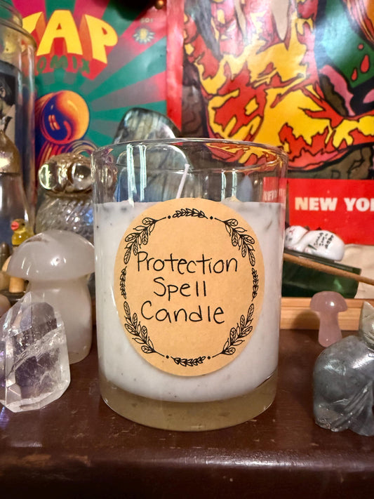 Handmade Magical Protection Spell Candle