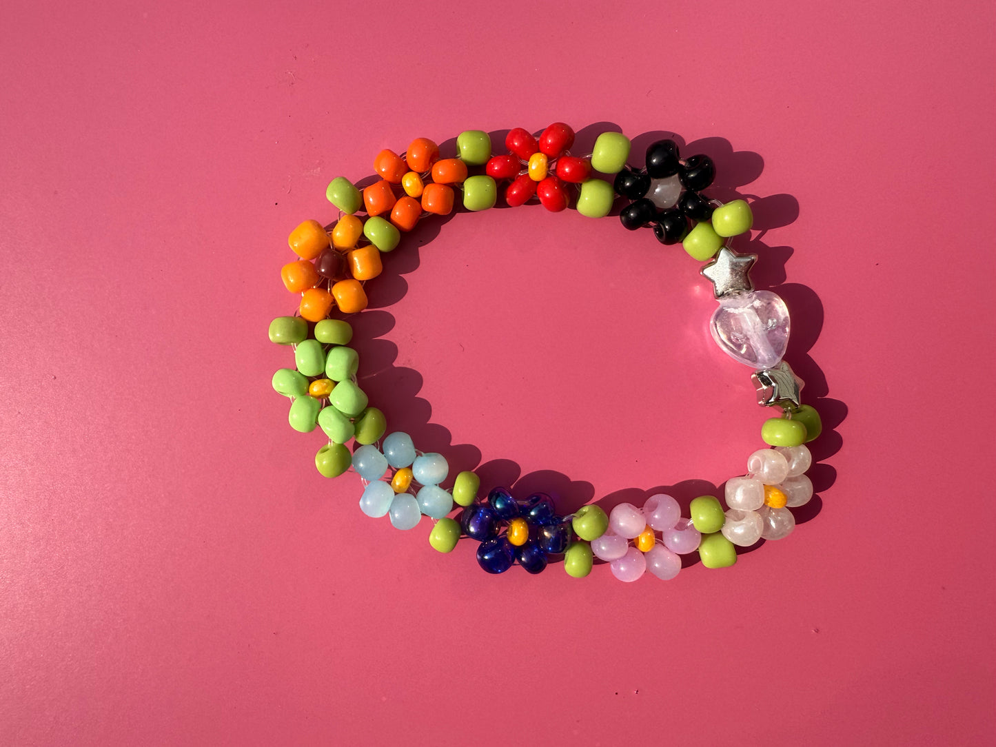 “Sacred Rainbow” Seed Bead Bracelet