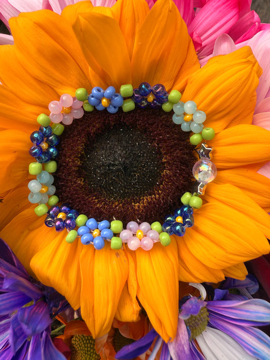 “Garden of Calm” Seed Bead Bracelet