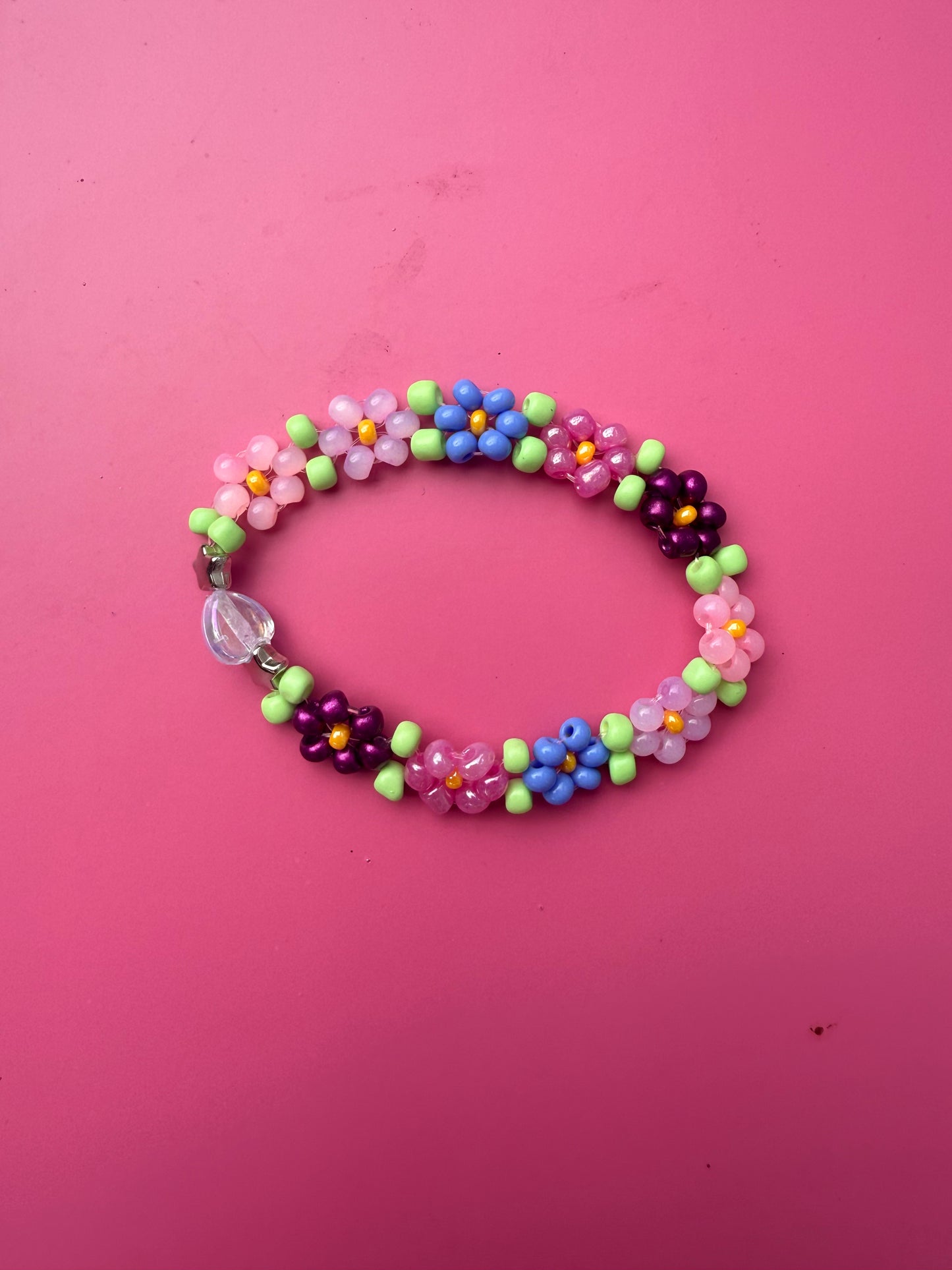 “Petals of Self-Love” Seed Bead Bracelet