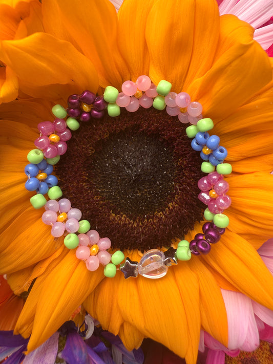 “Petals of Self-Love” Seed Bead Bracelet