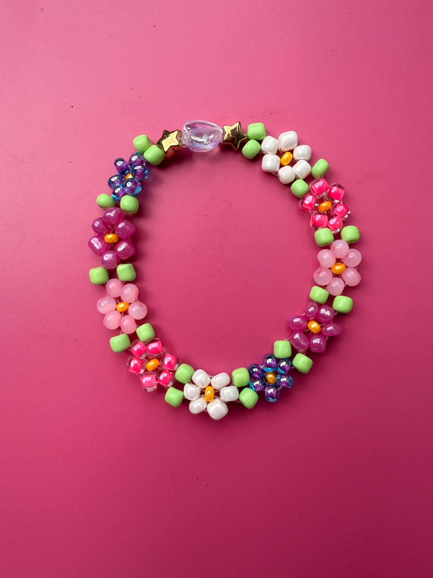 “Bloom for You” Seed Bead Bracelet
