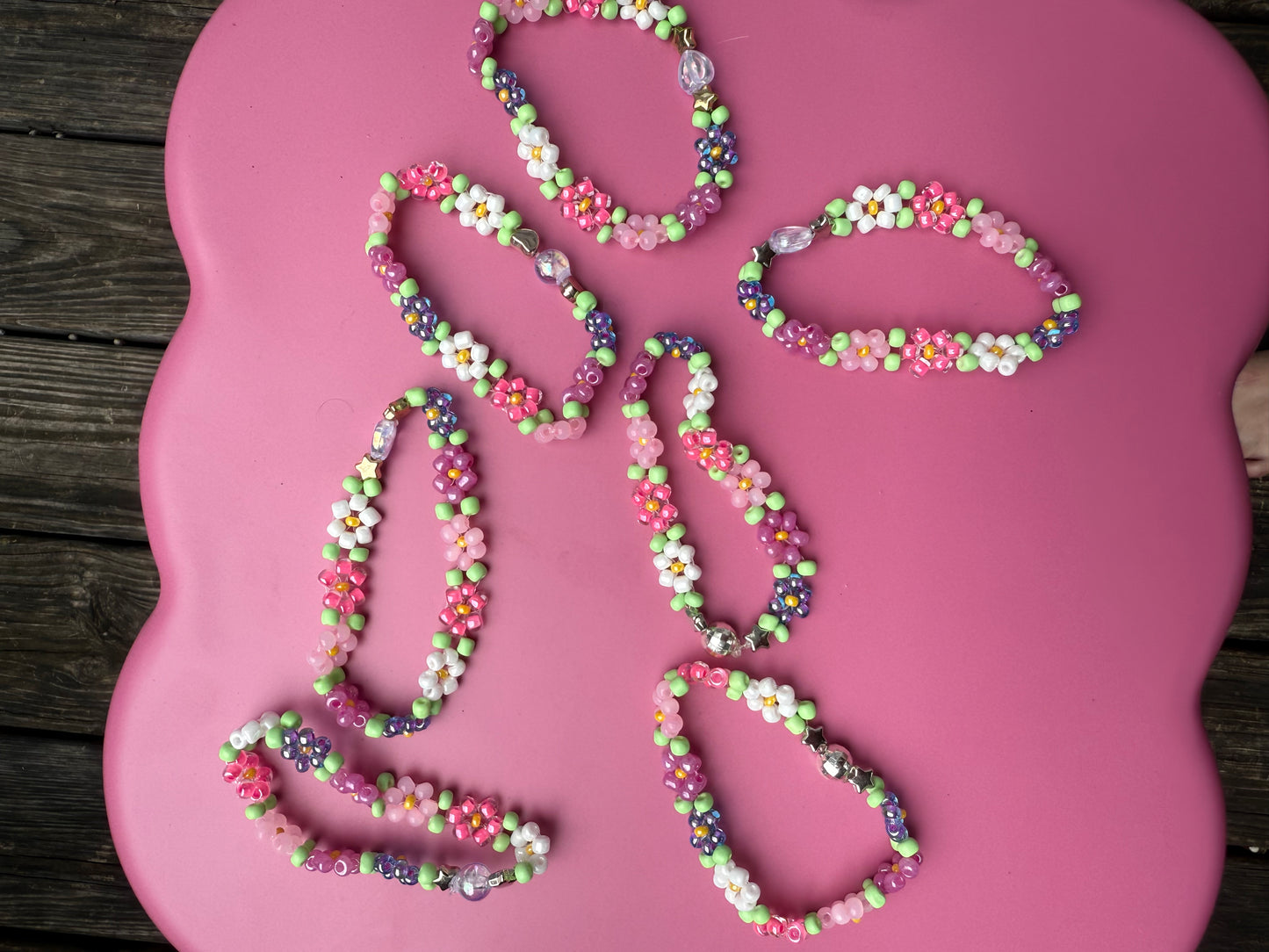 “Bloom for You” Seed Bead Bracelet