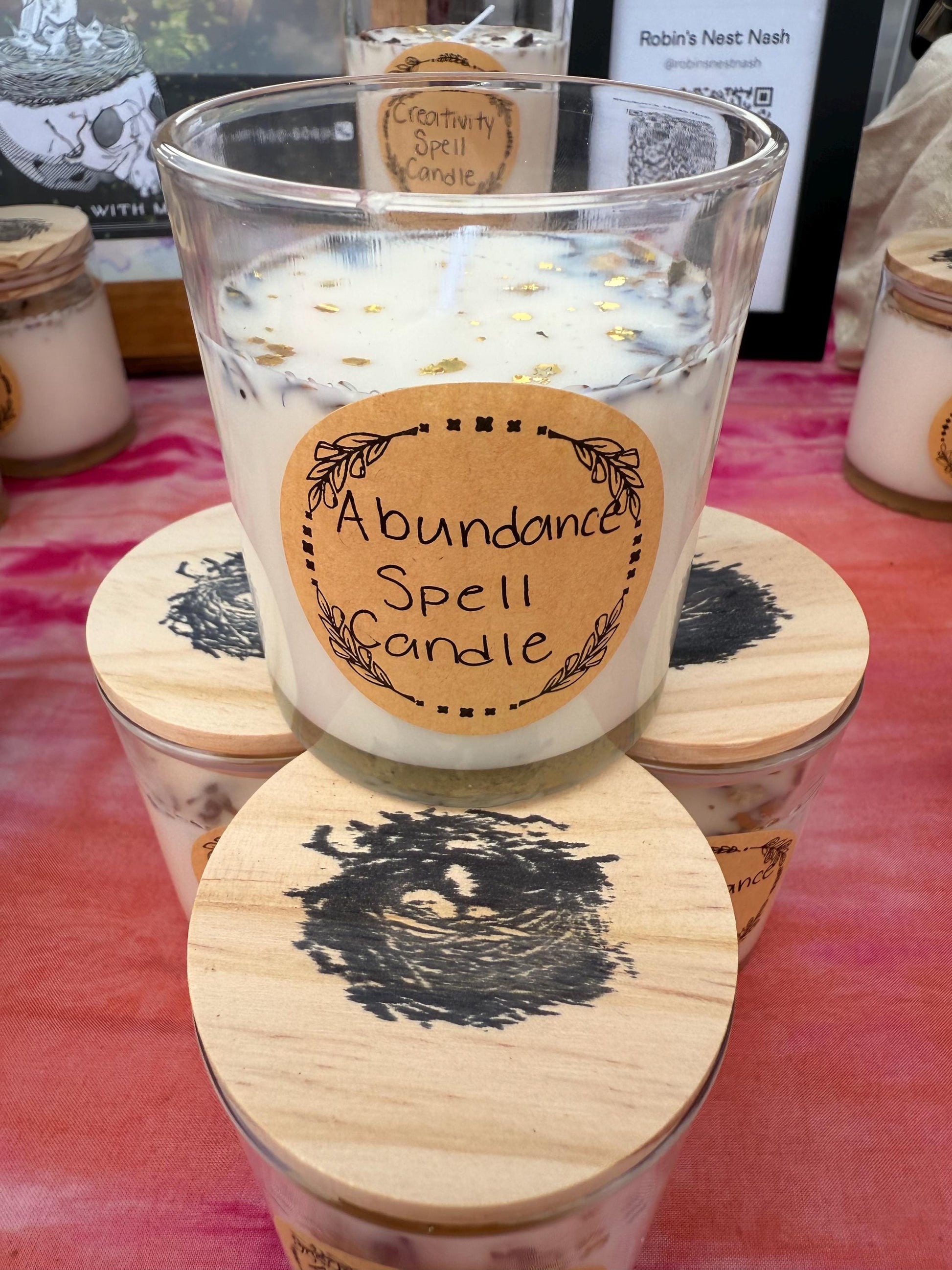 Handmade Magical Abundance Spell Candle