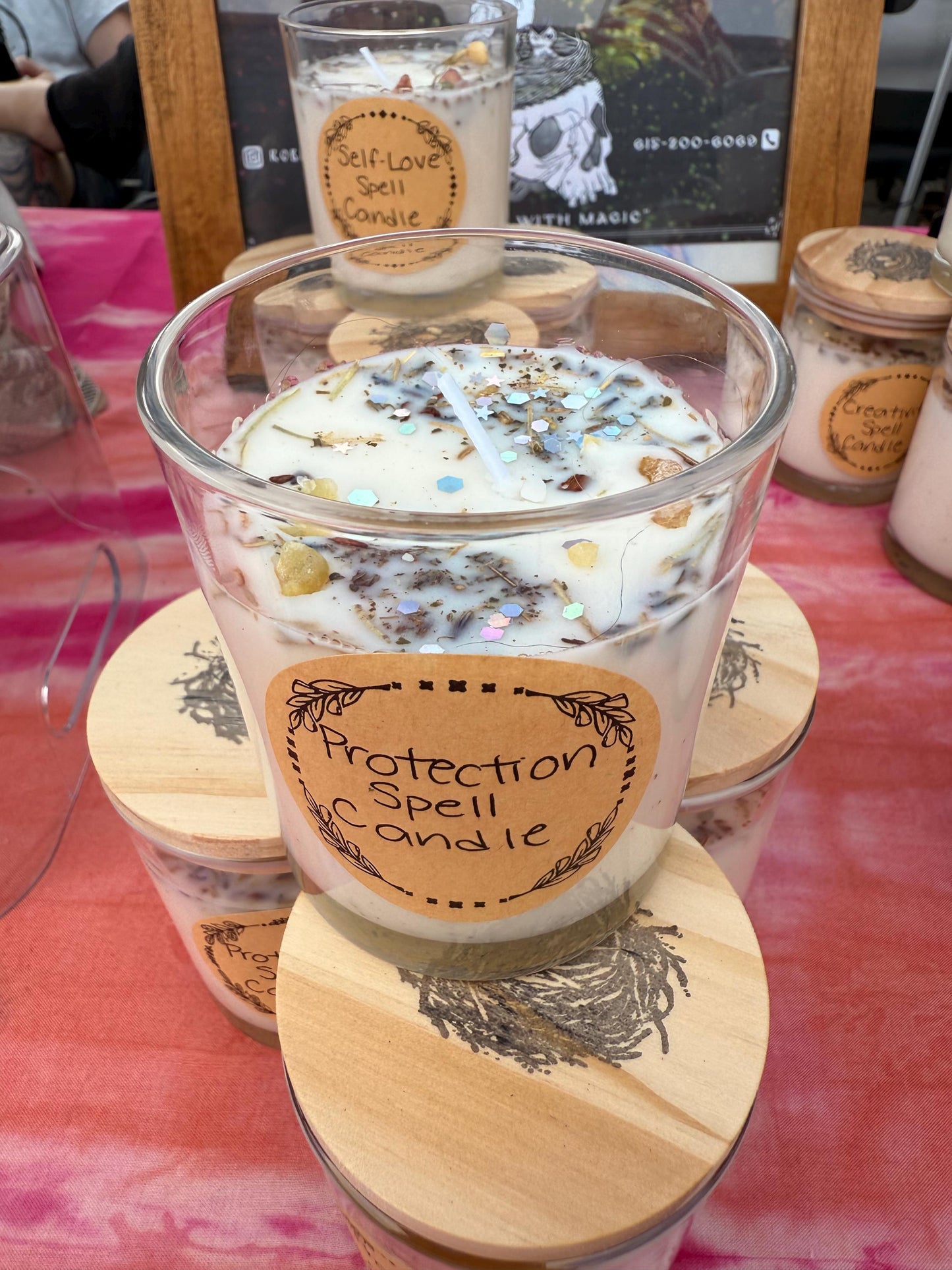 Handmade Magical Protection Spell Candle