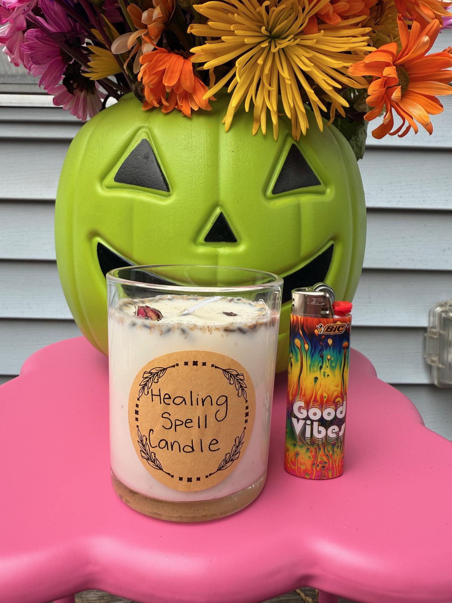 Handmade Healing Magical Spell Candle