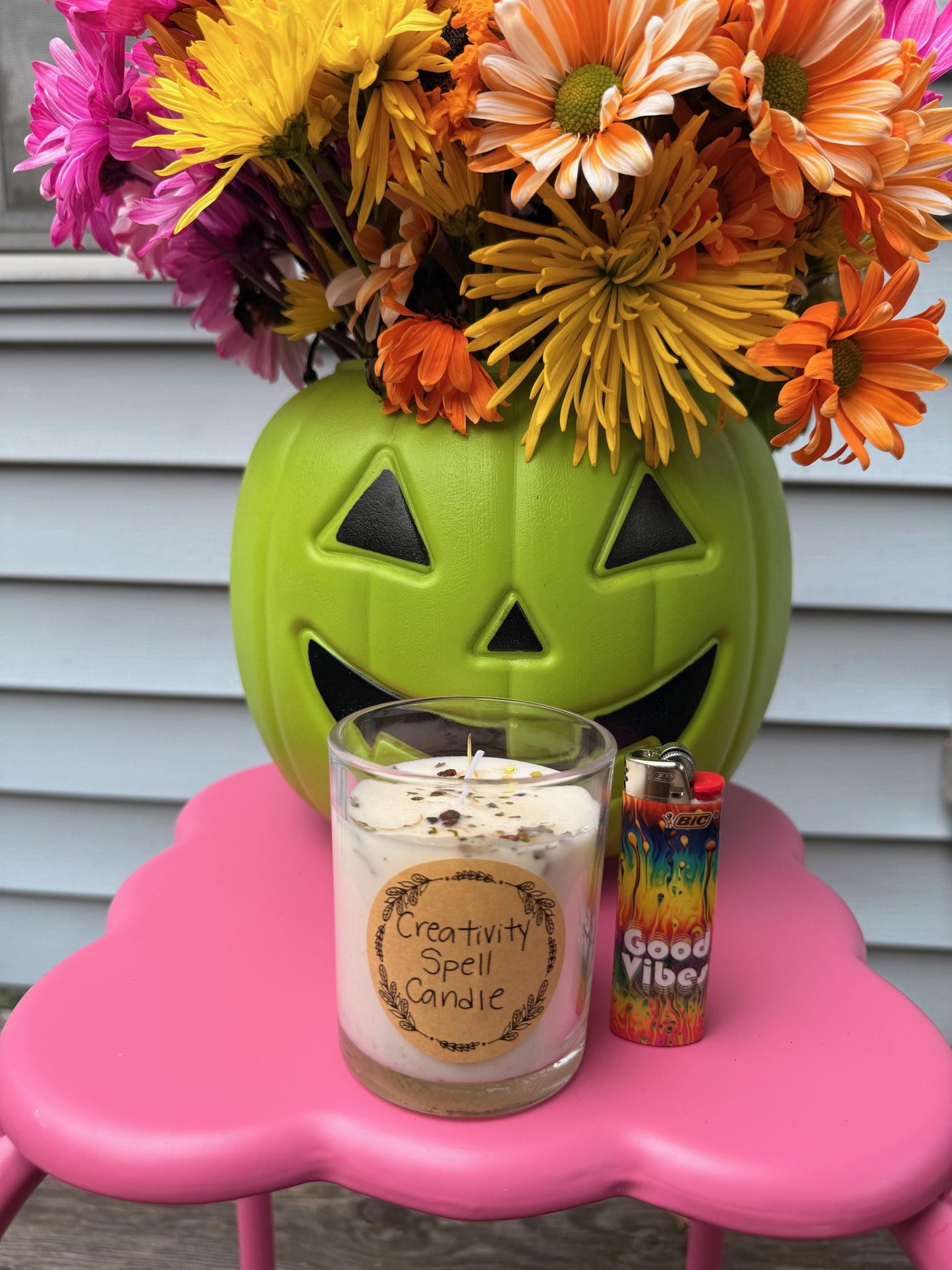 Handmade Magical Creativity Spell Candle