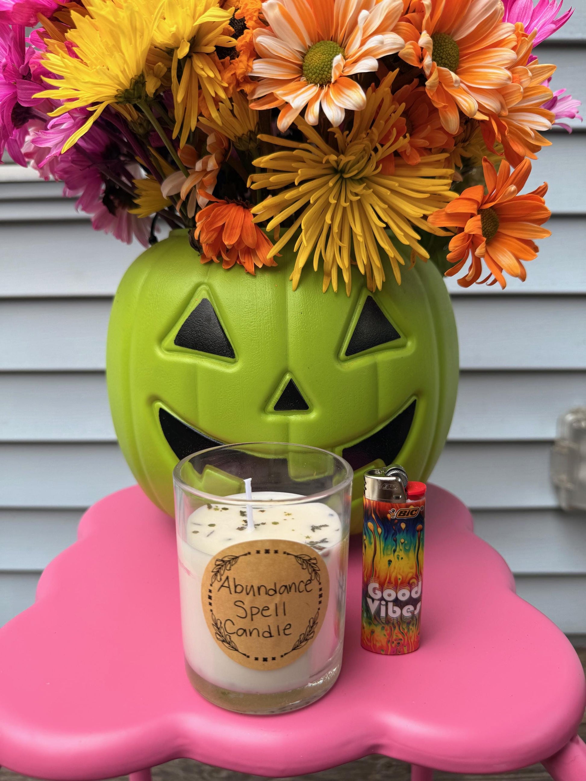 Handmade Magical Abundance Spell Candle