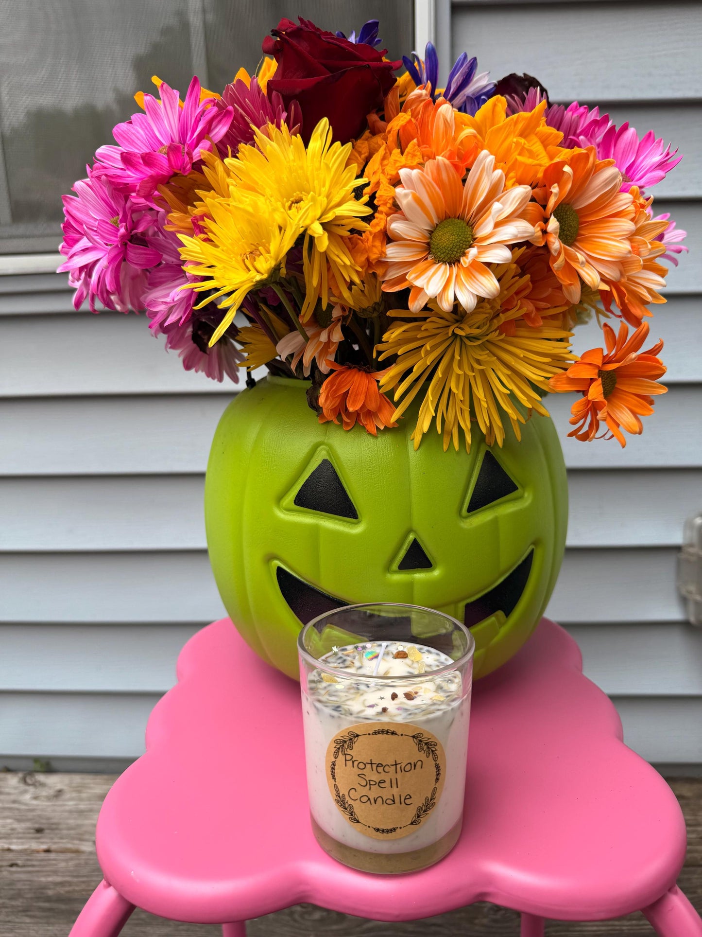 Handmade Magical Protection Spell Candle