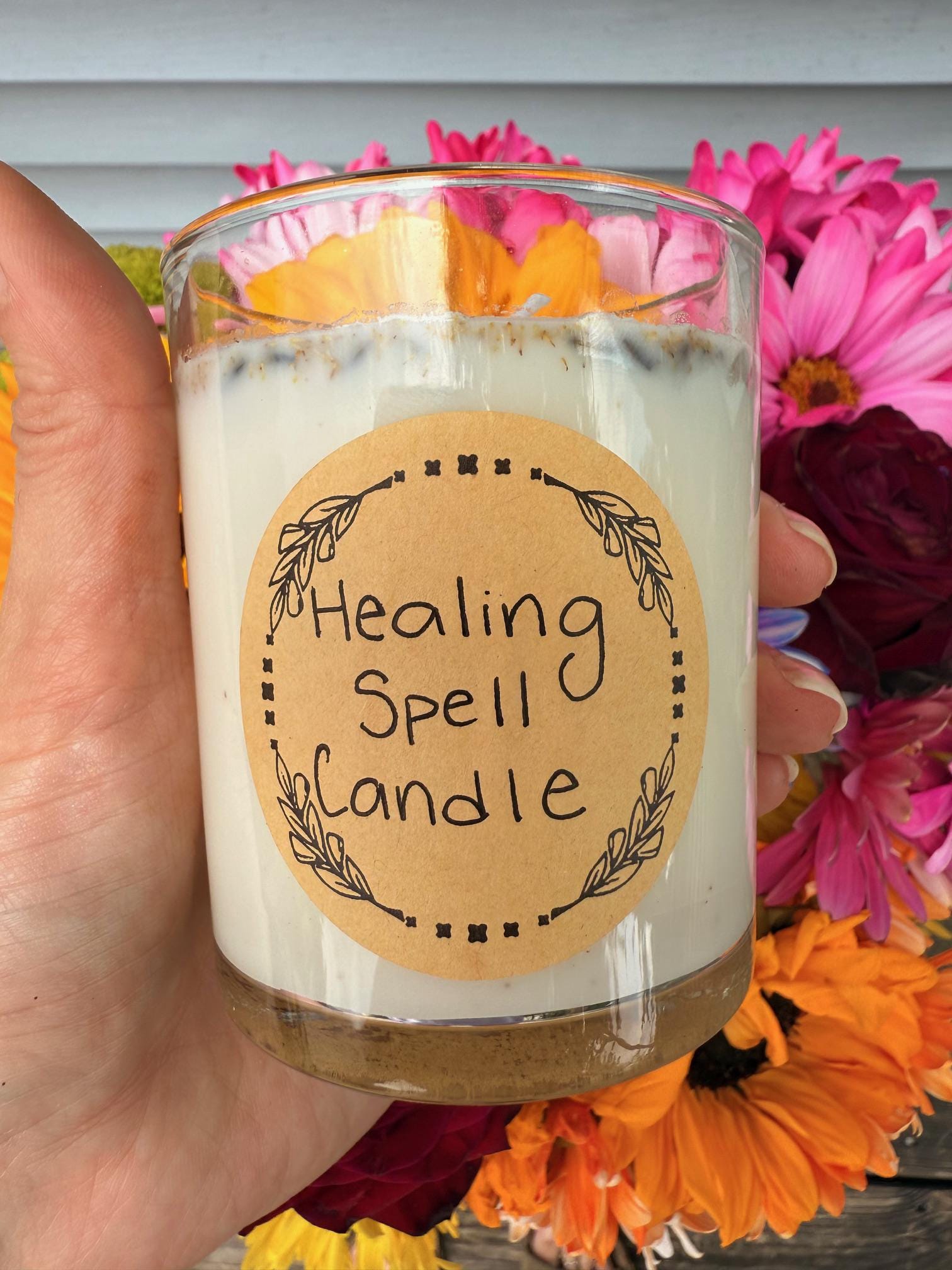 Handmade Healing Magical Spell Candle