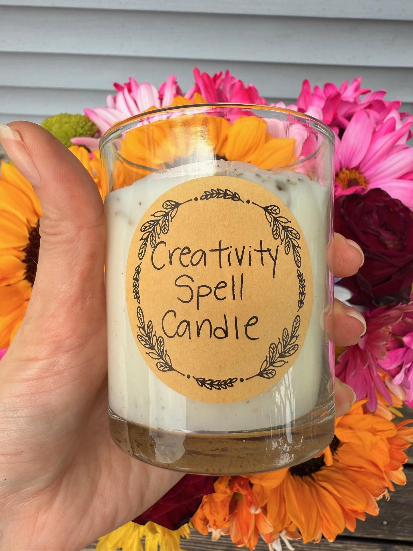 Handmade Magical Creativity Spell Candle