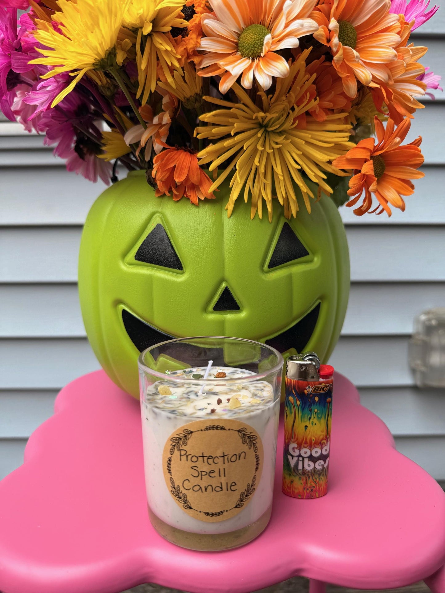 Handmade Magical Protection Spell Candle