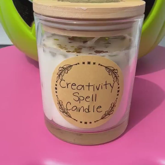 Handmade Magical Creativity Spell Candle