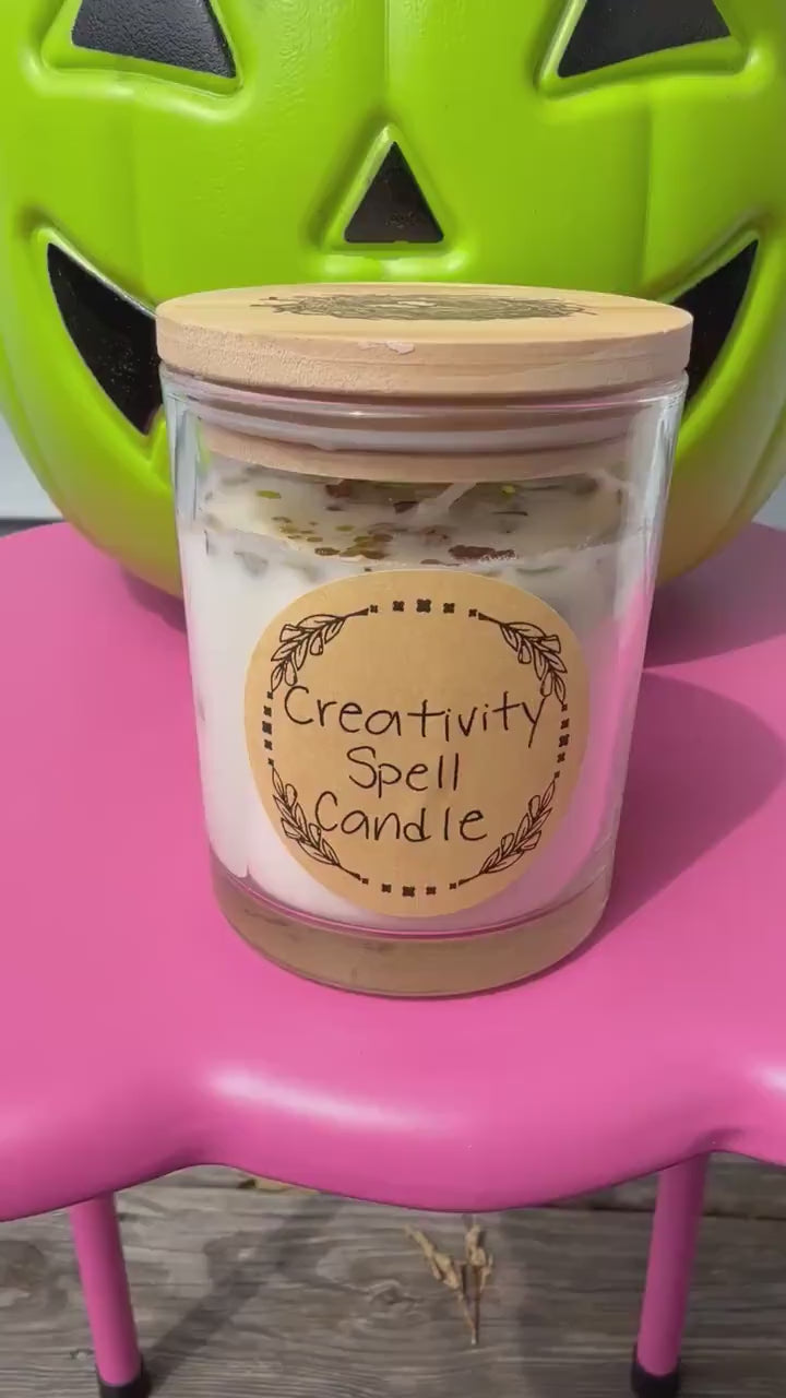 Handmade Magical Creativity Spell Candle