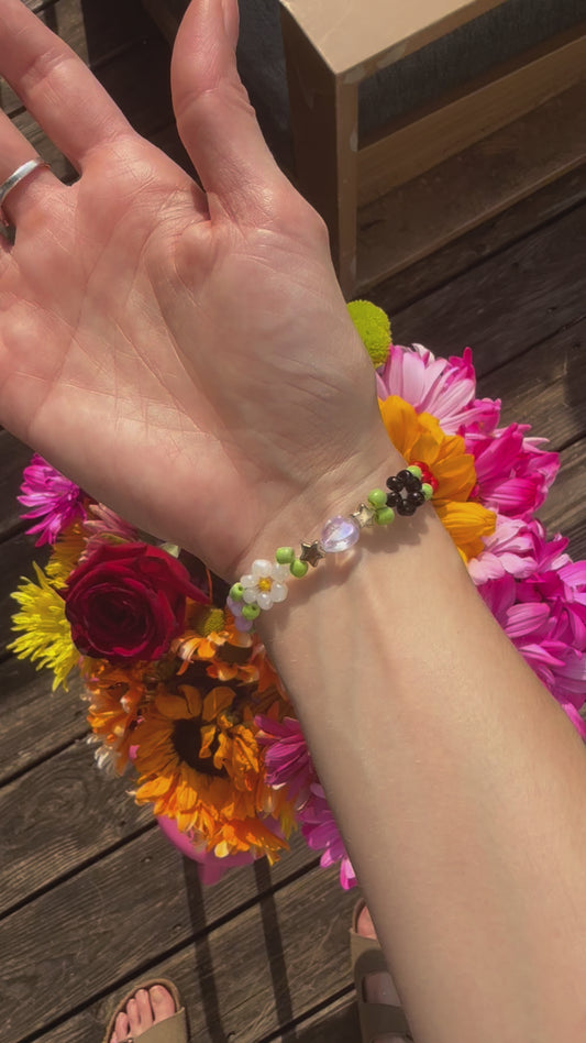 “Sacred Rainbow” Seed Bead Bracelet