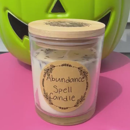 Handmade Magical Abundance Spell Candle